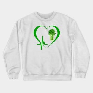 Celery Heartbeat Crewneck Sweatshirt